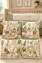 Baby Animals Patterned 4-Piece Child and Baby Pillow Cover Set with Crib
