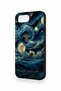 iPhone 16E Compatible Starry Night Pattern Silicone Case - 2