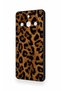 Realme 11 Pro Compatible Dark Leopard Leather Patterned Silicone Case - 2