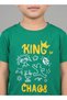 Boys King Of Chaos Green T-Shirt - 4