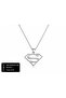 316L Stainless Steel Super Hero S Logo Pendant Necklace for Men and Women Gift