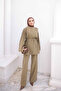 Khaki Shoulder Buckle Tunic and Trousers Set