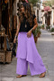 ITALIAN RAW LINEN TROUSERS SKIRT - 3