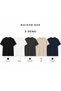 Men's T-Shirt Anthracite Regular Fit Crew Neck Cotton 30/1 Single Jersey Fabric - 6