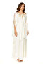 White, Floral, Gold Jalabiya – ELM J 560