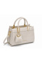 Multi-Compartment Women's Hand and Shoulder Bag with Divider Detail - 3
