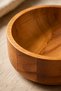 Wooden Snack Bowl - Round Cheese Serving Tray - Decorative Solid Beech (13cm) - 8