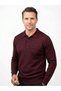 Men's Polo Collar Tricot Sweater with Elastic Waist, Steel Knitting, Classic Fit - 2