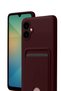 Aconcept Galaxy A07 Kelvin Silicone with Business Card Holder (90046) - Burgundy - 2