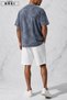 Be Kind Printed Plus Size Unisex T-Shirt & White Shorts Set - 3