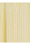 Lcw Vision Yellow Striped Oversize Poplin Women's Shirt - 6