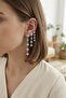 Set of 3 Earrings in Silver Color with Pole Star Detail - - 2