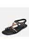 LARGE NUMBER WOMEN'S SANDALS 41-42-43-44 BLACK - 7