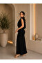 One-Shoulder Draped Long Dress - 5
