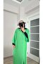 Half Sleeve Long Cardigan - Green - 2