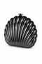 Women's Sea Shell Oyster Model Chain Strap Black Evening Dress and Special Occasion Porftory Clutch Bag - 7