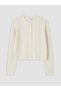 Vizyon New Season Beige Crew Neck Women's Knitwear Cardigan - 5