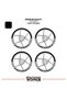 Cfmoto Nk250 Wheel Rim Strip – Half Rim Cover & Nk250 Lettering Sticker Set - 2