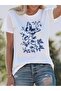 Women's Mix Printed Crew Neck Regular Fit T-Shirt