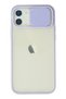 Aconcept iPhone 12 Case Palm Frosted Camera Sliding Silicone (230146) - Lilac