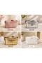Women's Knitted Patterned Hand and Shoulder Bag |   Cross Strap Daily Women's Bag |   White - Powder - Silver - Gold - 5