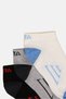 Kids Boy 3 Pairs Brand Logo Ankle Socks, Multicolor - 2
