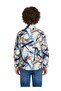 Boys Blue Brown Abstract Printed Shirt - 2