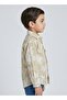 Boys Beige Abstract Printed Casual Shirt - 3