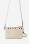 010A Real Leather Women's Strap Wallet Bag Cream - 7