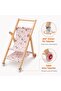 Wooden Toy Baby Stroller Walker Ilkadım Retro First Step Folding Handmade - 2