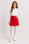 Girl's White School Shirt and Shorts Skirt School Combination New Season Back to School - 4
