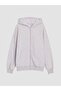 Hooded Medium Thick Girls' Zippered Sweatshirt (W6)