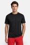 Men Slim Fit Short Sleeve Training T-Shirt, Heather Black