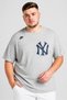 Men Sportswear Fit Short Sleeve New York Yankees Outdoor T-Shirt, Heather Grey