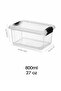 Elora Storage Box - 800ml Lockable Lid Jewelry Makeup Organizer Closet Organizer Transparent - 5