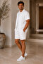 Premium Wrinkled Fabric Short Sleeve Shirt - Trouser Set Lycra Unisex Women's and Men's Set