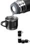 Nhr-Hlss Thermos Stainless Steel Thermos Black Color 3 Cups (143030) Thermos Set - 3