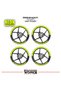Honda Cbr 250 R Wheel Strip – Half Wheel Cover & Cbr 250 R Lettering Sticker Set - 2