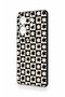 Infinix Zero 30 Compatible Flower Motif Checkered Pattern Silicone Case - 4
