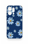 Oppo Reno 14 Compatible Blue Daisy Patterned Silicone Case - 2