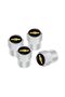 Chevrolet Logo Aluminum Cover 4 Pieces Valve Cover (Silver) - 2
