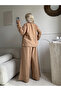 Kamel hale organic 100% cotton fabric jacket set - 2