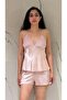 6 Pieces Satin Sleeves Transparent Nightgown Dressing Gown Pajamas Set |   Shorts Set Dowry Set Bridal