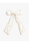 Lace Embroidered Bow Hair Clip
