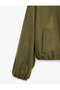 Pocketed Zippered Long Sleeve Slim Cashmere Seasonal Bomber Jacket - 3