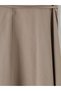 Özmarka New Season Brown Belted A-Line Pencil Skirt - 7
