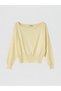 Ozmarka New Season Yellow Boat Neck Women's Knitwear Sweater - 5