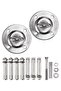 2Pcs Heavy Duty Stainless Steel Anchor Ceiling Hook - 2