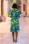 فستان V2-أخضر بيكاسو منقوش - 3
