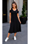Everyday Elegance! Women's Off-Shoulder Strappy Comfortable Fit Viscose Midi Dress